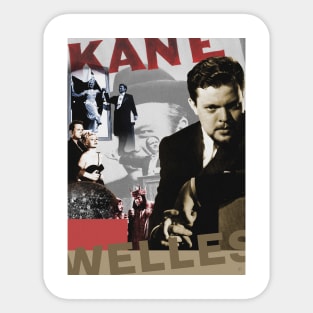 Orson Welles Collage Portrait Sticker